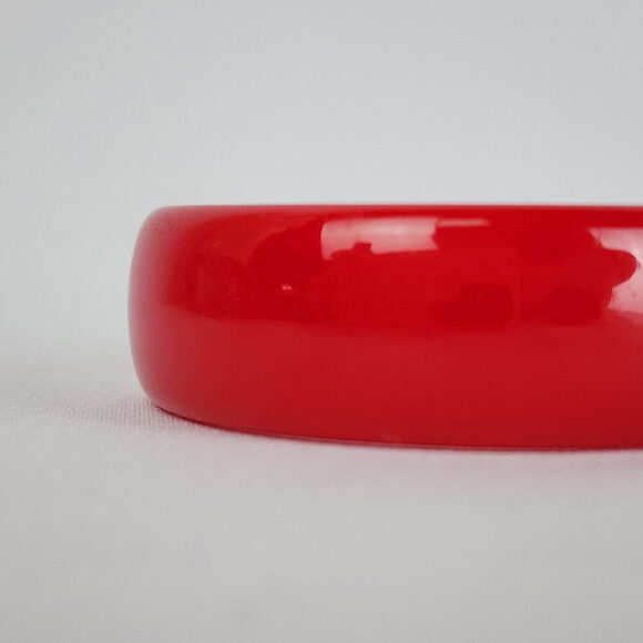 Vintage Red Bangle Bracelet - Picture 3 of 5